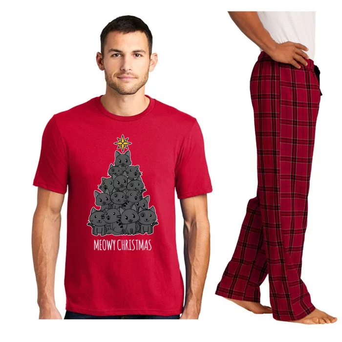 Meowy Christmas Tree Pajama Set