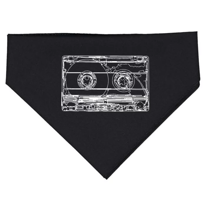 Mixtape Cassette Tape 90s Party Outfit Oldschool USA-Made Doggie Bandana