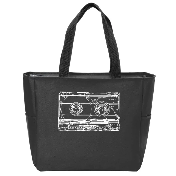 Mixtape Cassette Tape 90s Party Outfit Oldschool Zip Tote Bag