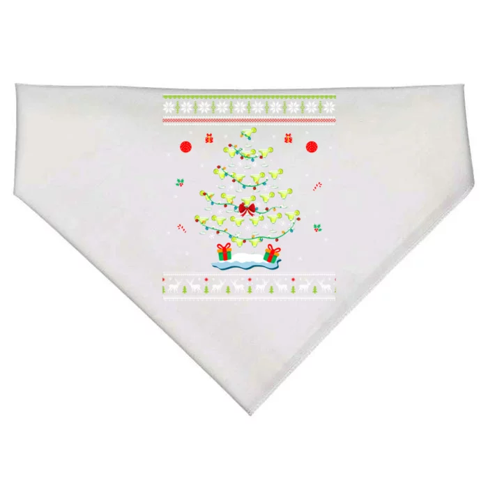 Margarita Christmas Tree Mexican Tequila Cocktail Ugly Cool Gift USA-Made Doggie Bandana