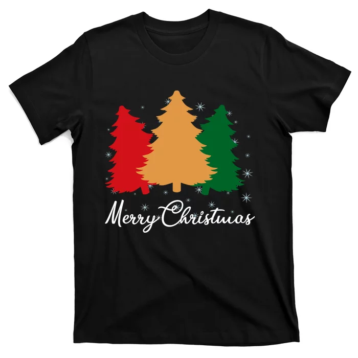 Merry Christmas Tree Family Xmas Holidays Gift T-Shirt