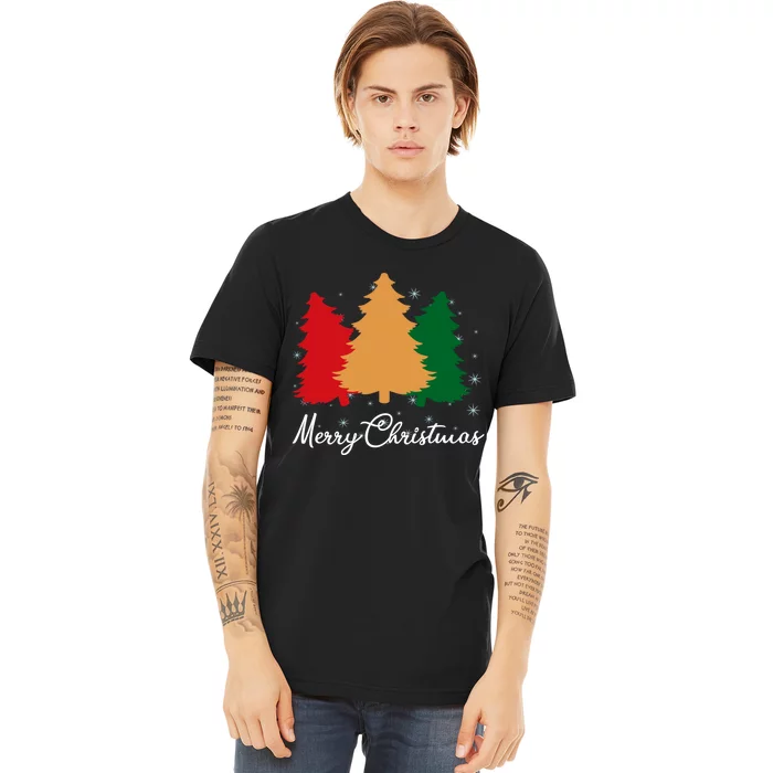 Merry Christmas Tree Family Xmas Holidays Gift Premium T-Shirt