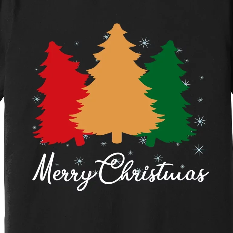 Merry Christmas Tree Family Xmas Holidays Gift Premium T-Shirt