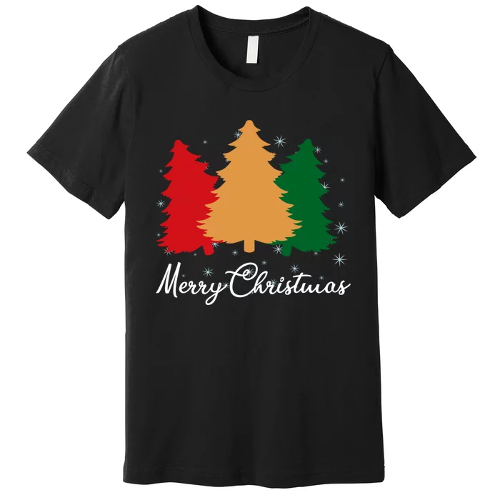 Merry Christmas Tree Family Xmas Holidays Gift Premium T-Shirt