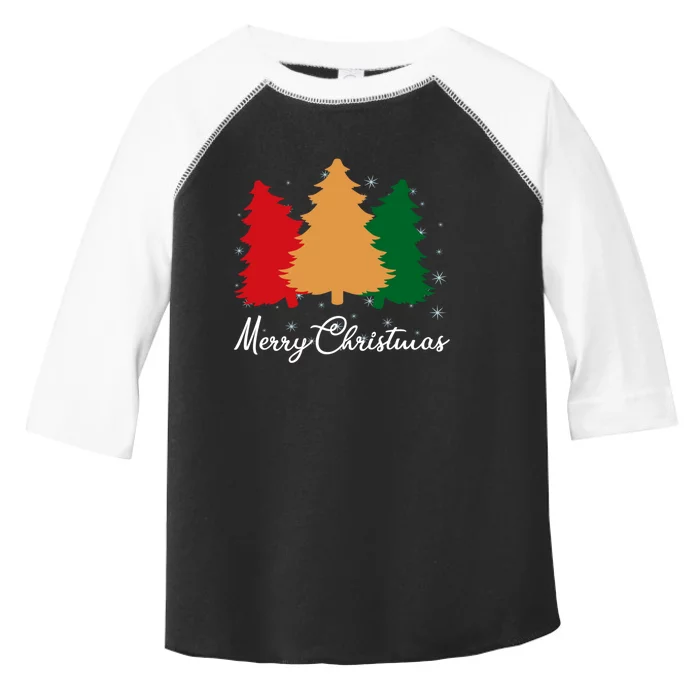 Merry Christmas Tree Family Xmas Holidays Gift Toddler Fine Jersey T-Shirt