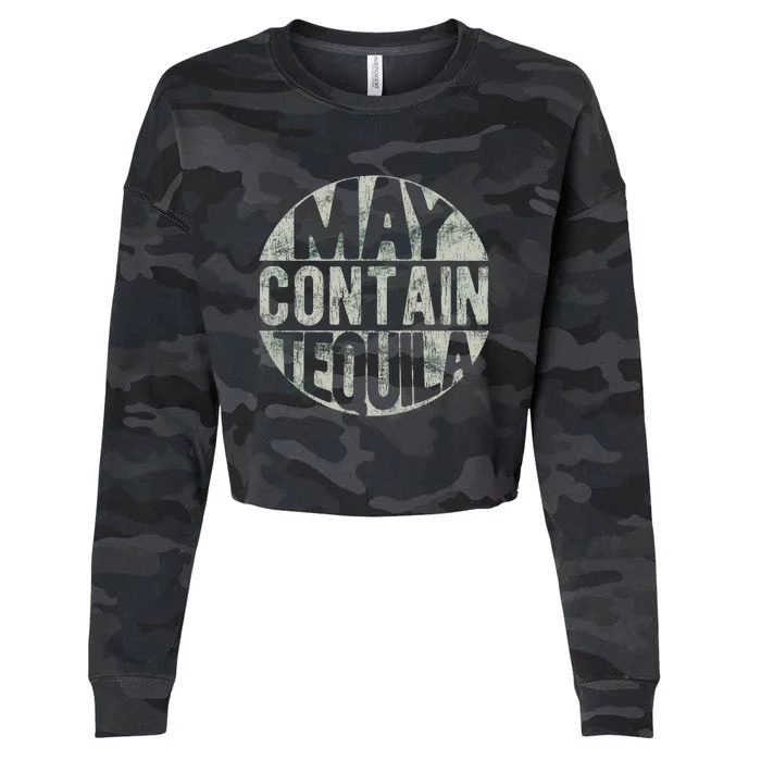 May Contain Tequila Cropped Pullover Crew