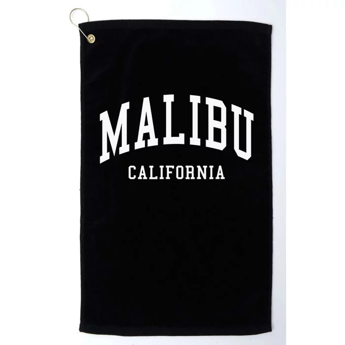 Malibu California Throwback Design Classic Platinum Collection Golf Towel