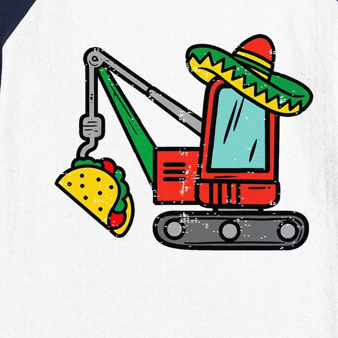 Mexican Crane Tacos Cinco De Mayo Fiesta Baseball Sleeve Shirt