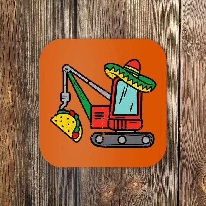 Mexican Crane Tacos Cinco De Mayo Fiesta Coaster