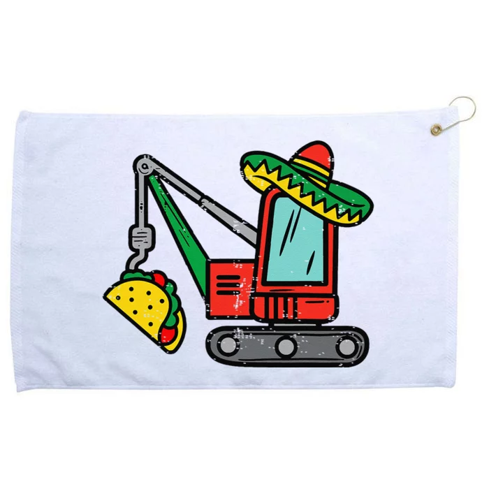 Mexican Crane Tacos Cinco De Mayo Fiesta Grommeted Golf Towel