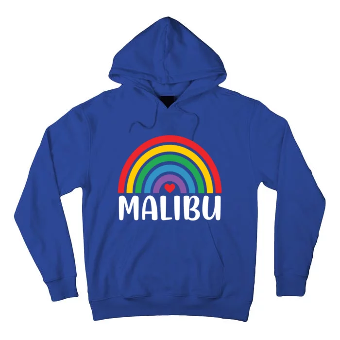 Malibu California Travel I Love Malibu Usa Gift Tall Hoodie