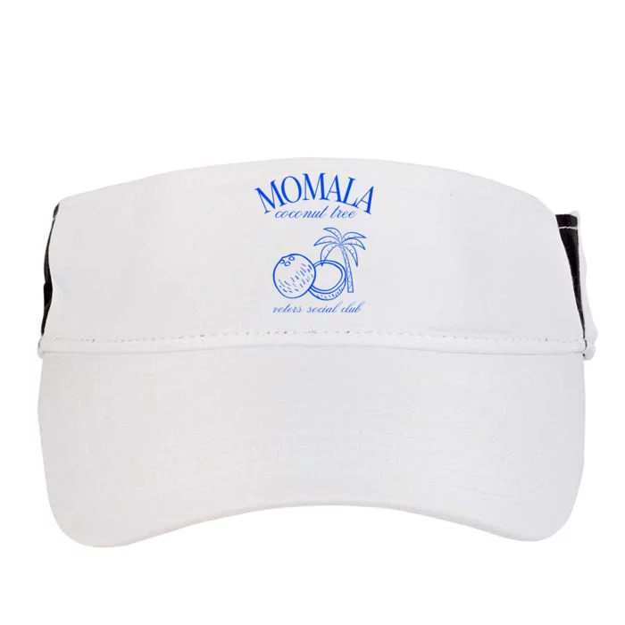 Momala Coconut Tree Voters Social Club Adult Drive Performance Visor