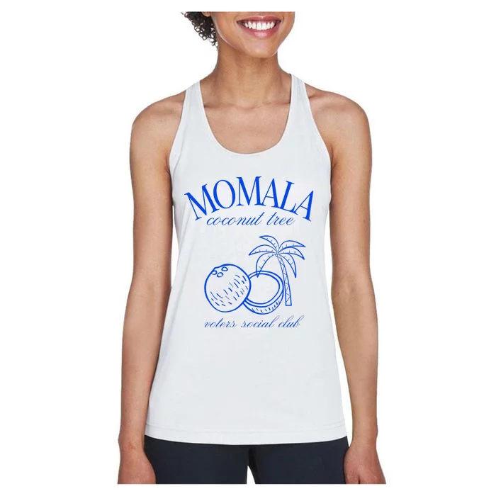 Momala Coconut Tree Voters Social Club Women's Racerback Tank