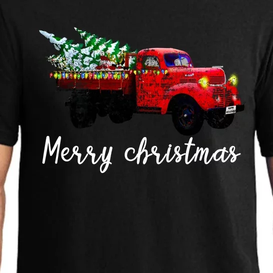 Merry Christmas Truck Pajama Set