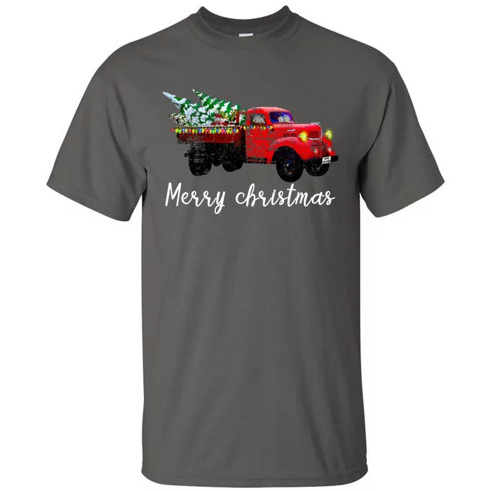 Merry Christmas Truck Tall T-Shirt