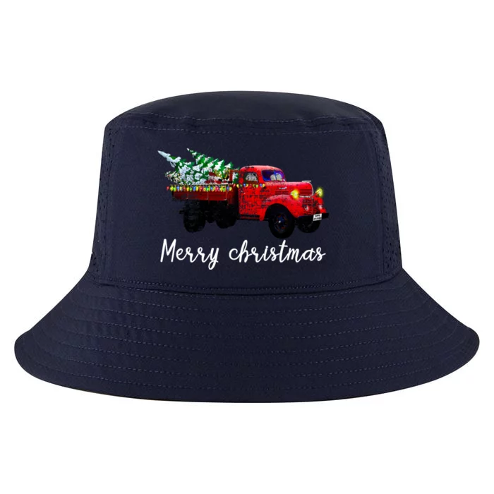 Merry Christmas Truck Cool Comfort Performance Bucket Hat