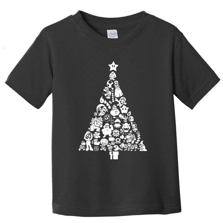 Mario Christmas Tree Toddler T-Shirt