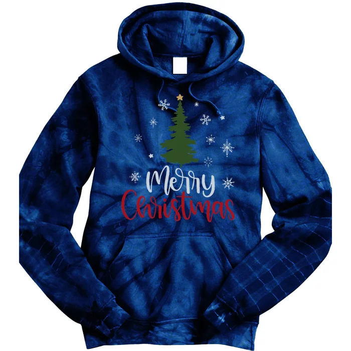 Merry Christmas Tree Christmas Tie Dye Hoodie