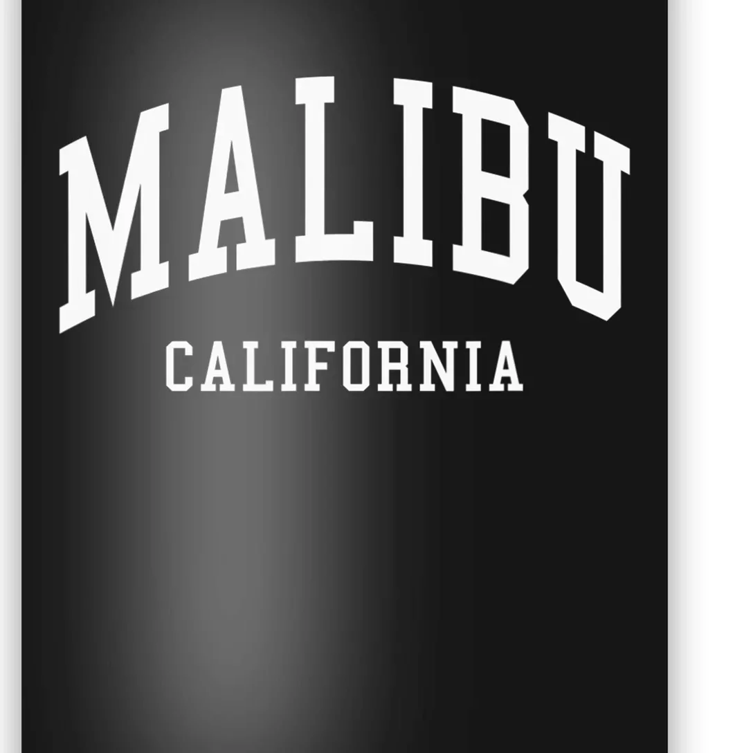 Malibu California Throwback Design Classic Poster