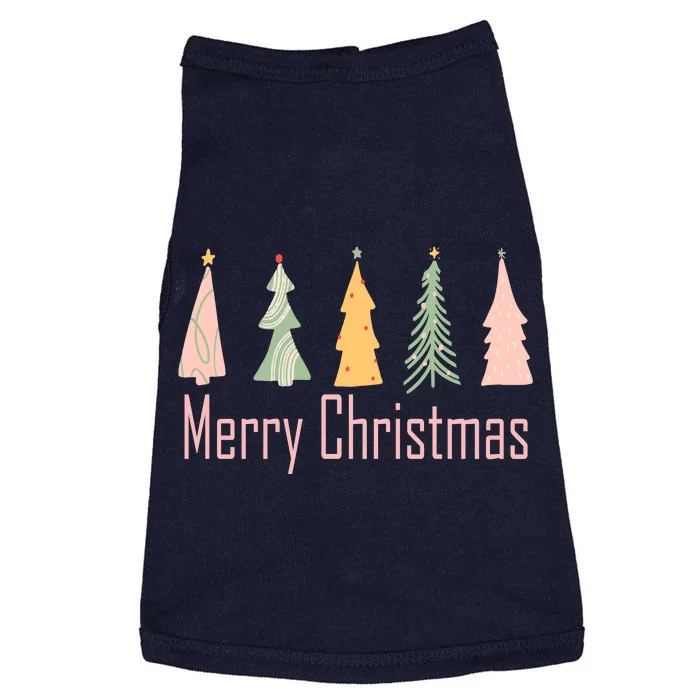 Merry Christmas Trees Cute Holiday Doggie Tank