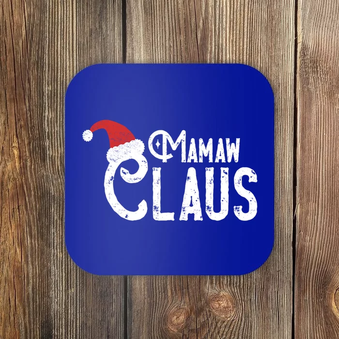 Mamaw Claus Traditional Santa Matching Family Christmas Cool Gift Coaster