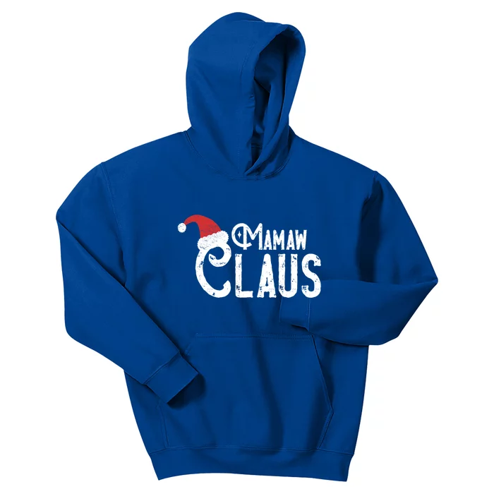 Mamaw Claus Traditional Santa Matching Family Christmas Cool Gift Kids Hoodie