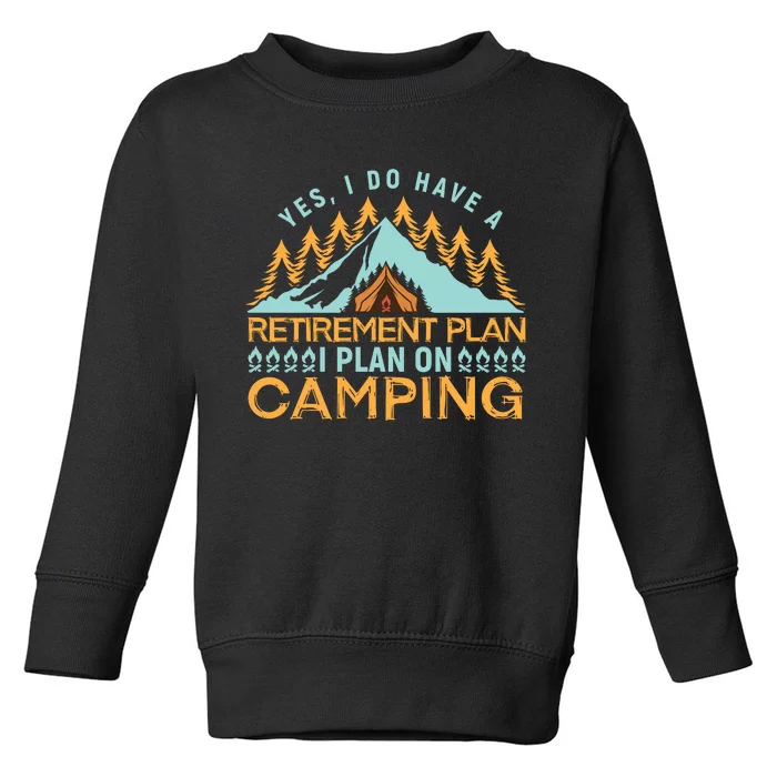 Mountain Camping T Toddler Sweatshirt