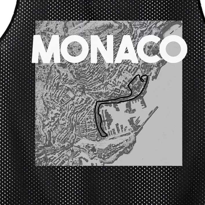 Monaco Circuit Track Layout Mesh Reversible Basketball Jersey Tank