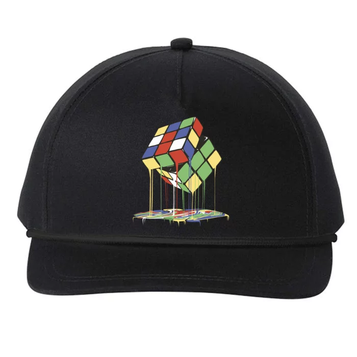 Magic Cube Toy Melting Snapback Five-Panel Rope Hat