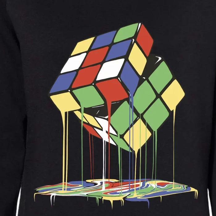 Magic Cube Toy Melting Womens California Wash Sweatshirt