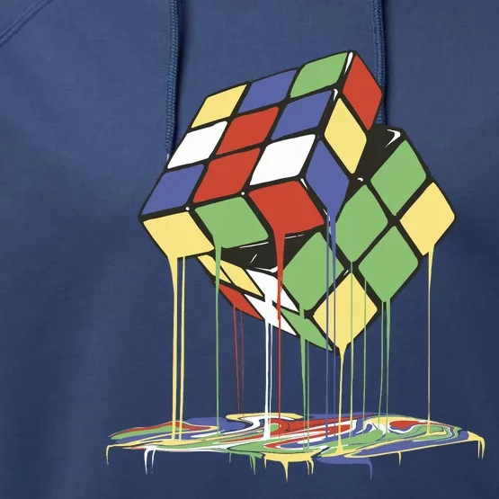 Magic Cube Toy Melting Performance Fleece Hoodie