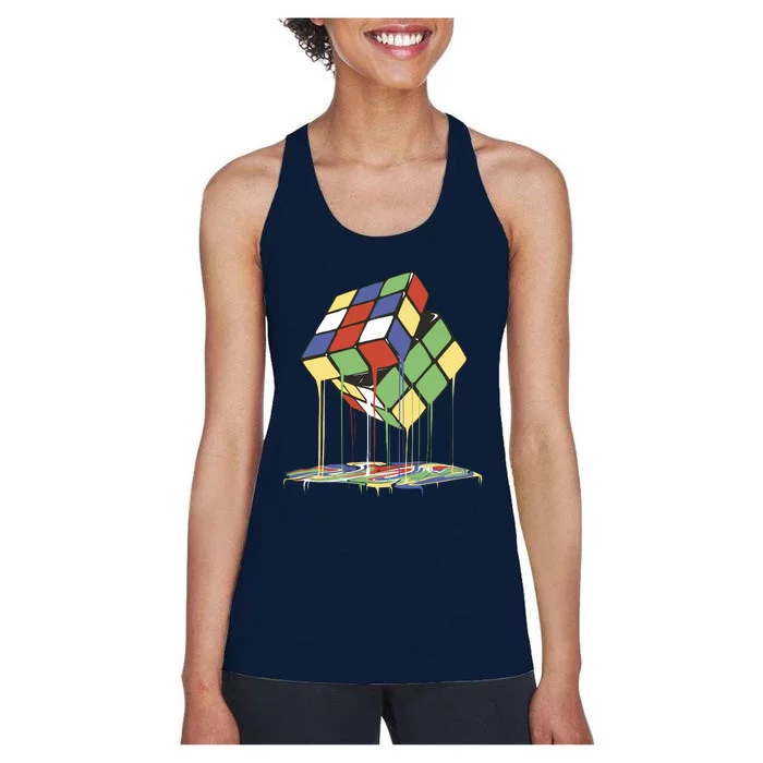 Magic Cube Toy Melting Women's Racerback Tank