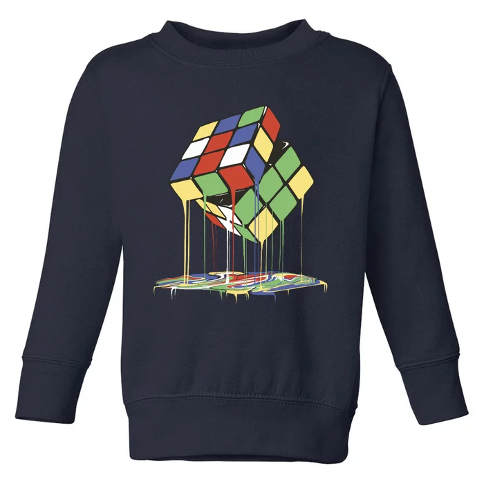 Magic Cube Toy Melting Toddler Sweatshirt