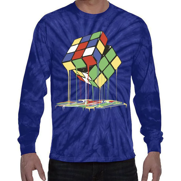 Magic Cube Toy Melting Tie-Dye Long Sleeve Shirt