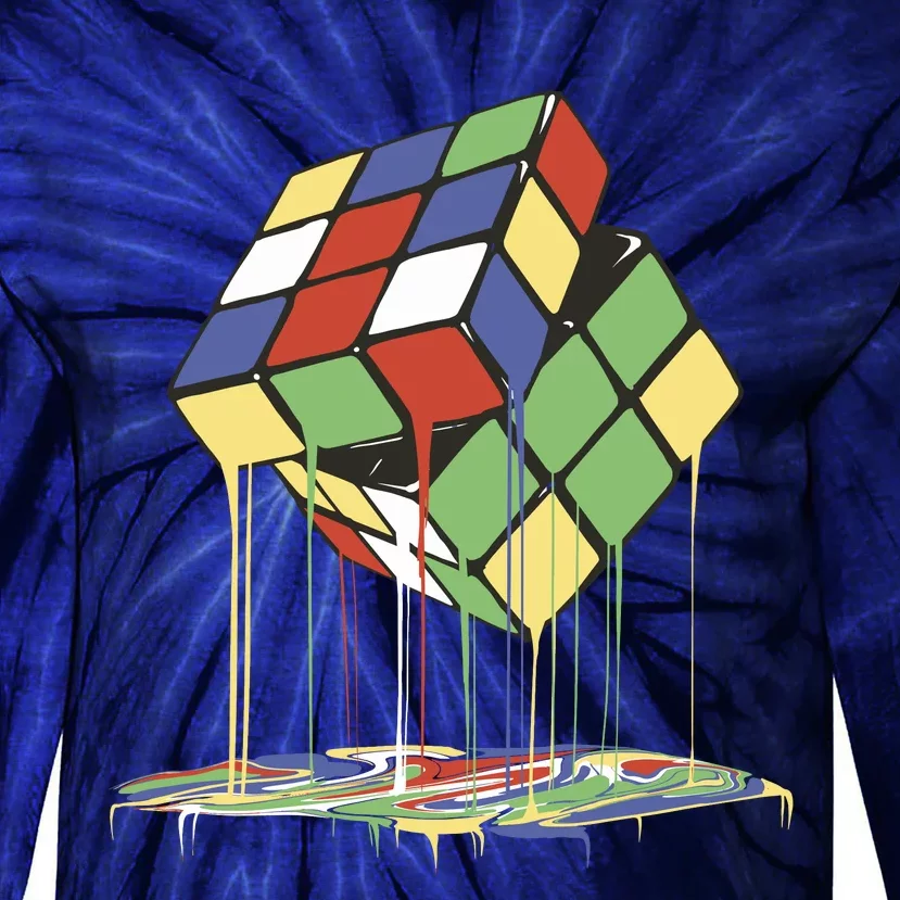 Magic Cube Toy Melting Tie-Dye Long Sleeve Shirt