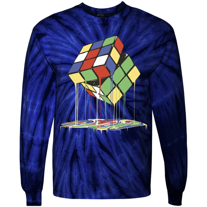 Magic Cube Toy Melting Tie-Dye Long Sleeve Shirt