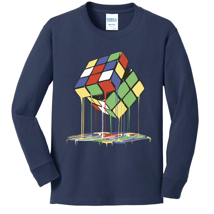 Magic Cube Toy Melting Kids Long Sleeve Shirt