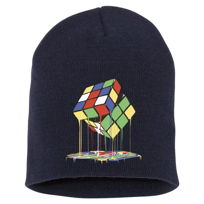 Magic Cube Toy Melting Short Acrylic Beanie