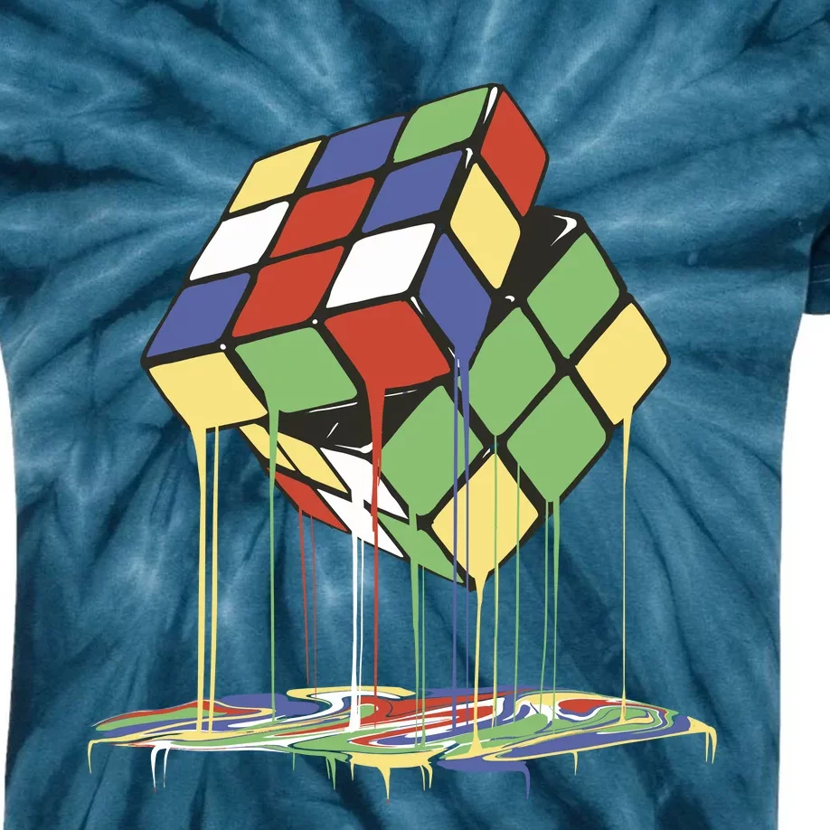 Magic Cube Toy Melting Kids Tie-Dye T-Shirt