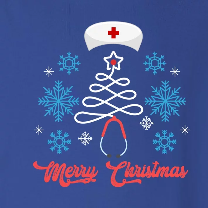 Merry Christmas Tree Stethoscope Nurse Funny Cute Nursing Gift Toddler Long Sleeve Shirt