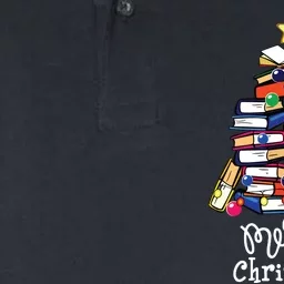 Merry Christmas Tree Shirts Love Reading Books Librarian Nerd Softstyle Adult Sport Polo