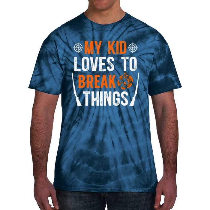 My Child Trap Shooting Mom Of A Trap Shooter Mother Tie-Dye T-Shirt