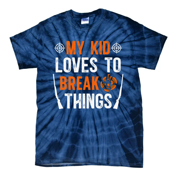 My Child Trap Shooting Mom Of A Trap Shooter Mother Tie-Dye T-Shirt