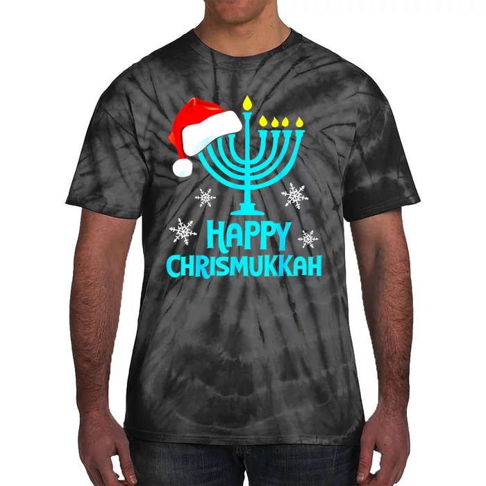 Merry Chrismukkah Ugly Xmas Funny Hanukkah Christmas Tie-Dye T-Shirt