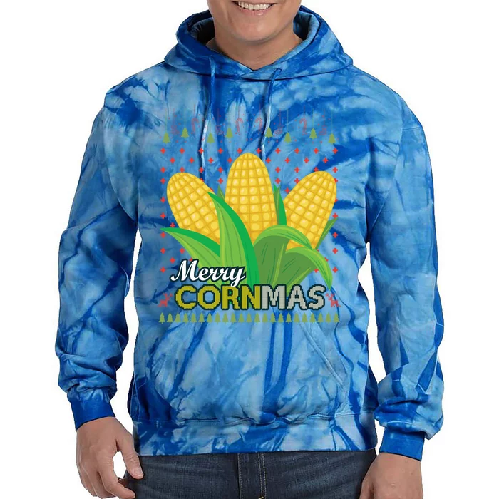 Merry Cornmas Ugly Christmas Sweater For Farmer Corn Lover Cute Gift Tie Dye Hoodie