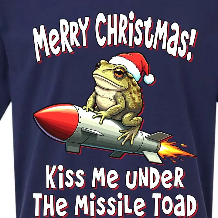 Merry Christmas Under The Missile Toad Sueded Cloud Jersey T-Shirt