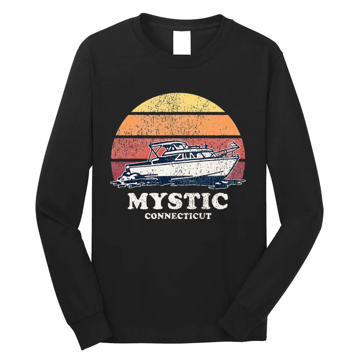 Mystic Ct Vintage Boating 70s Long Sleeve Shirt