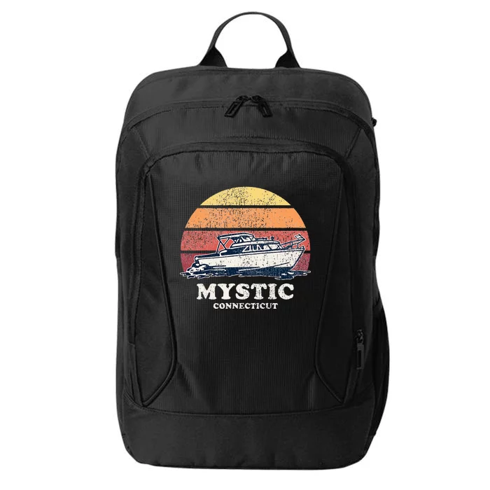 Mystic Ct Vintage Boating 70s City Backpack