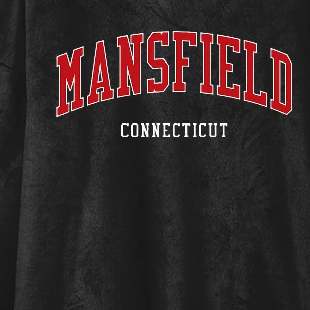 Mansfield Connecticut Varsity Athletic Style Hooded Wearable Blanket