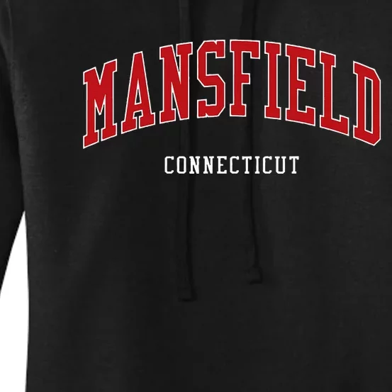 Mansfield Connecticut Varsity Athletic Style Women's Pullover Hoodie